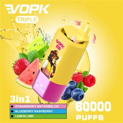 Vopk Triple 60000 Puffs Bestu þriggja bragðvape upplifun