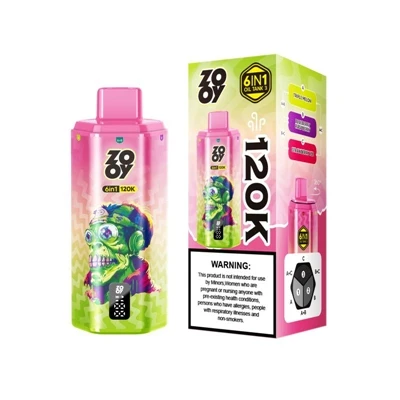 ZOOY 120K 6 IN 1 — Einnota E-sígaretta með mikilli-getu fyrir fullkomna uppli...