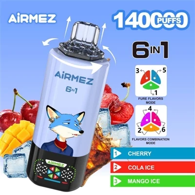Airmez 6-in-1 140000: Endurskilgreina árangur og reynslu af einnota rafsígare...