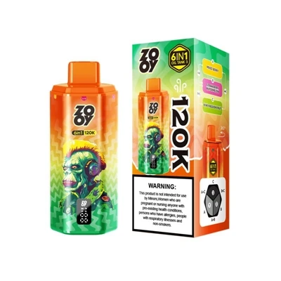 ZOOY 120K 6IN1: Hágæða Multi-bragð einnota E-sígarettur fyrir mikla-notkun