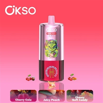 OKSO 3IN1 70000 PUFF: Flaggskip einnota E-sígarettan sem er hönnuð fyrir mikl...