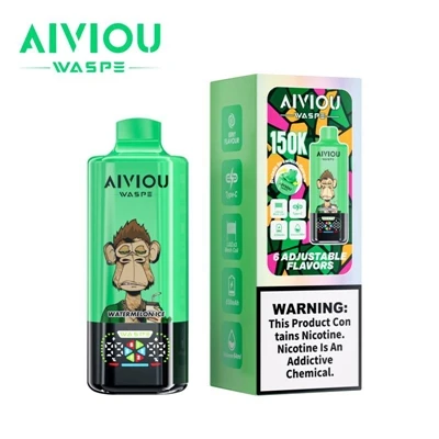 WASPE Aiviou 6 í 1 150K Puffs Disposable Vape – Hár-afkastagetu, fjöl-nothæf ...