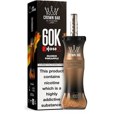 AL Fakher Crown Bar EHOSE X 60K: Besti kosturinn fyrir einnota E-sígarettur m...