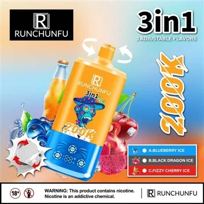 Runchunfu 200K puffs: Ný könnun í uppbyggingu og notendaupplifun einnota E-sí...