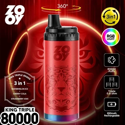 ZOOY KING 3-in-1 80000 Puff Disposable Vape: Tækninýjung og ítarleg iðnaðargr...