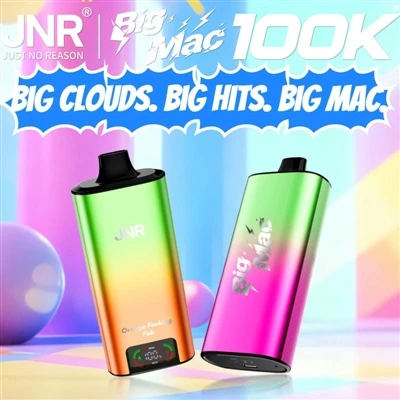JNR Big Mac 100K – Endurskilgreining á endingarstaðal fyrir háa-Puff einnota ...
