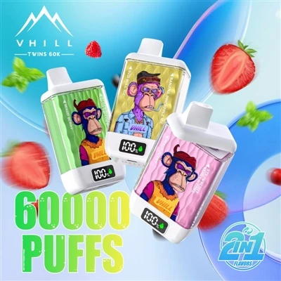 Vhill Twins 60000: Glæný reynsla í stórum-einota E-sígarettum.