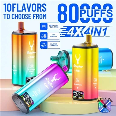 Stag Bar 4in1 80000 Puffs: Redefiniing The Experience Of High-Puff Einnota E-...