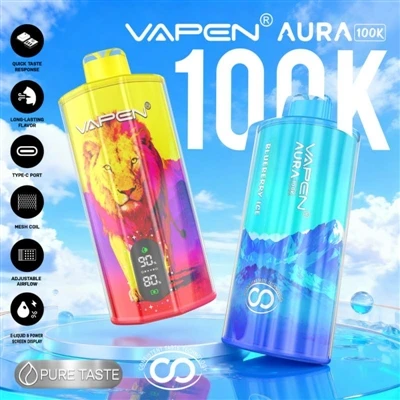 VAPEN AURA 100000: Þegar einnota E-sígarettur ganga inn á tímum „sannlega lan...