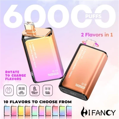 HIFANCY TWINMAX 60K — njóttu tveggja bragða af hjartans lyst, njóttu hvers bita
