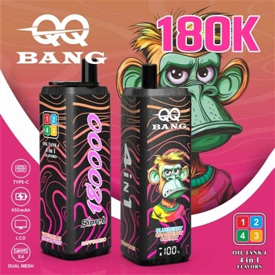 QQ BANG 4in1 180K: Einn stafur fyrir fjórar bragðtegundir, sem gerir hvern da...