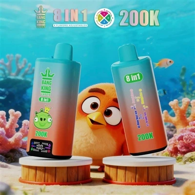 BANG KING VAPEN 200K 8IN1: Hin fullkomna E-sígarettuupplifun með mörgum bragð...