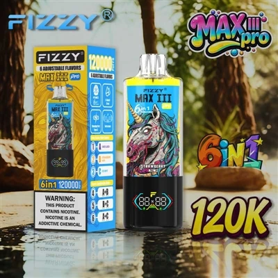 Fizzy MAXIII Pro 120K puffs: Þegar sex bragðtegundum er pakkað í eitt tæki er...