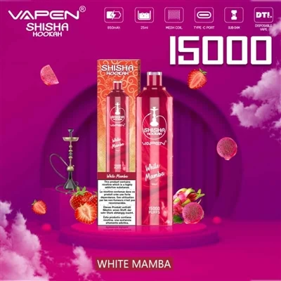 VAPEN SHISHA HOOKAH 15000: A hár-E-sígaretta sem setur vatnspípuupplifunina í...