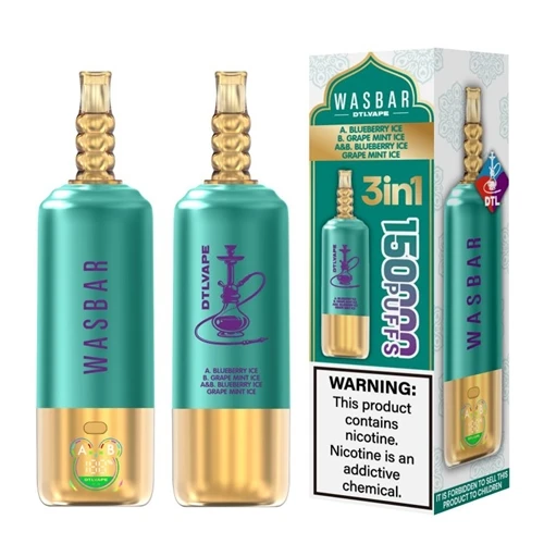 WASBAR DTL 3-í-1 150K: Redefiniing The High-Puff-Count Shisha-Style Vape Expe...