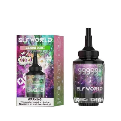Elfworld tvöfaldur munnur risastór hookah shisha 99999+ puffs